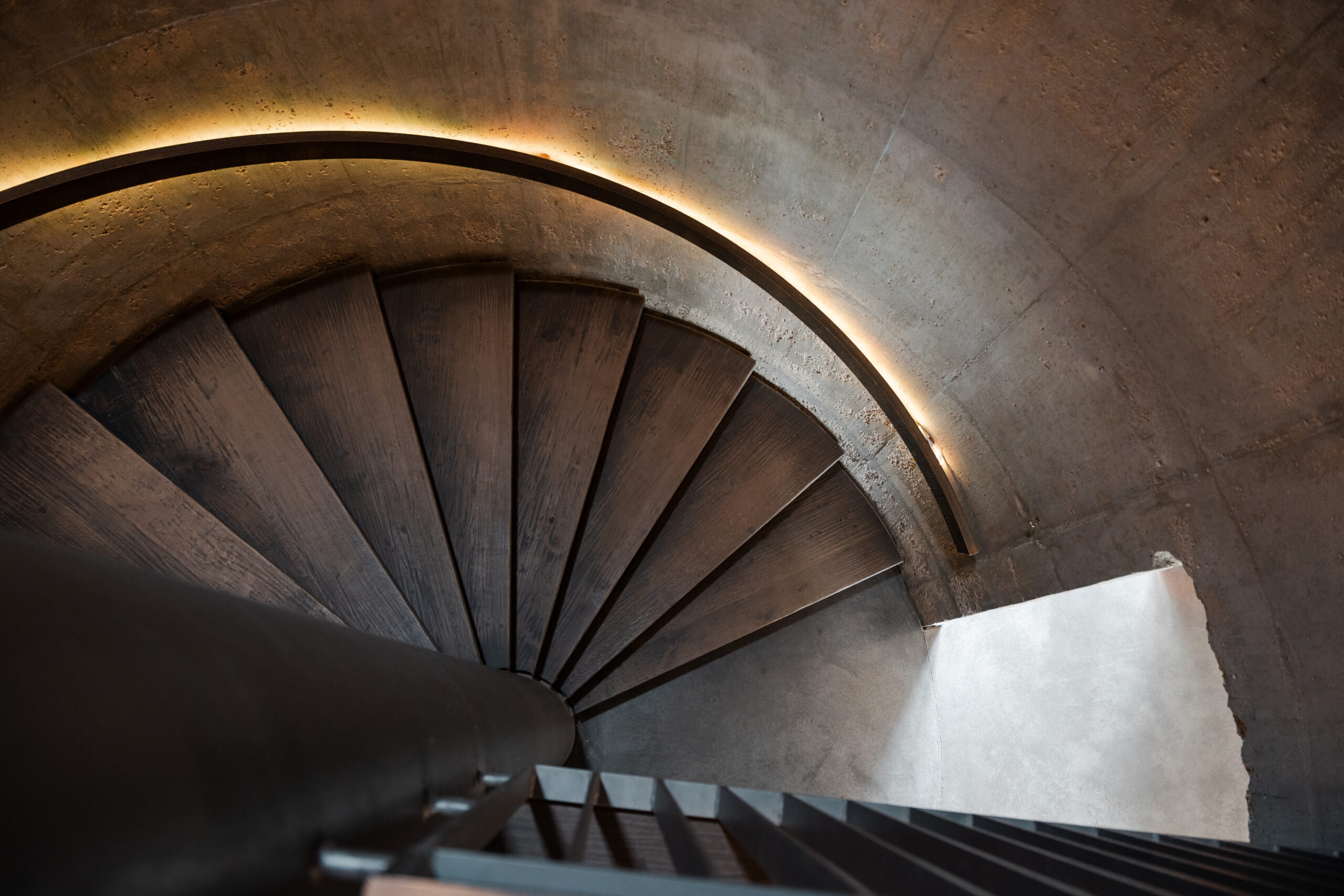 Treppenaufgang im alten Getreidesilo